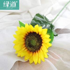Greenway Artificial <b>Sunflower</b> 60Cm Yellow Single Piece Home Decor Wedding Prop - Product Image 2