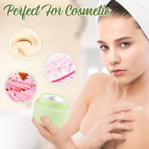 Yellow Green 100/200 Face Makeup Remover Cream Matte Skin Care Cosmetic <b>Jar</b> Soft Touch Wide Mouth Sealed Aluminum <b>Lid</b> - Product Image 4