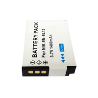 Batería Recargable de Iones de Litio OEM/RingTeam de 1400mAh y 3.7V EN-EL12 para Cámaras Nikon Coolpix S9700 S9500 S9400 S9300 S9100 S8200