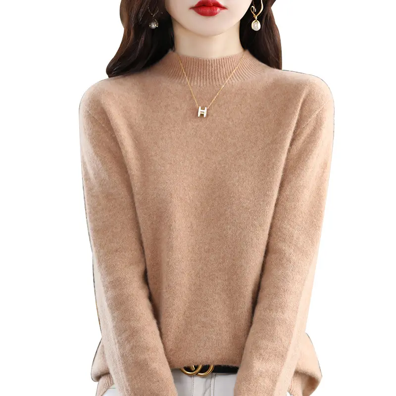 2022 High Quality Ladies Korean Woolen Sweater Hiver Manteau En Femme Chic Laine Knit Plus Size Cashmere Wool Women's Sweaters