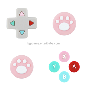 <span class=keywords><strong>Kit</strong></span> de accesorios de protección para Nintendo <span class=keywords><strong>Switch</strong></span>/OLED Joystick Covers Joypad Skins Tapas de botón de silicona Thumb Grips - Product Image 3