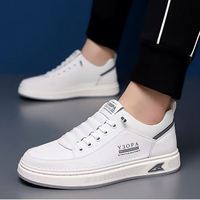 Nouvelles baskets tendance printemps-automne en PU, faciles à enfiler et à retirer, chaussures décontractées à la mode, semelles souples, style jeune, style rétro