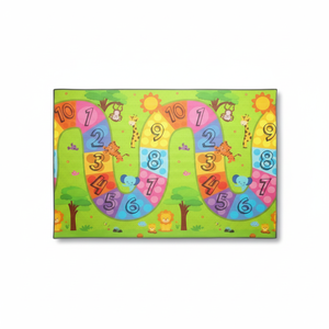 200x140x1,5 cm Alfombra de juego para bebés XPE de doble cara-Enrollable Impermeable Espuma no tóxica Colurful Number Road-Stars - Product Image 1