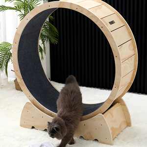 Roue d'exercice interactive anti-stress en bois pour animaux de compagnie Petdom – Roue de course en bois pur pour le plaisir des chiens - Product Image 1