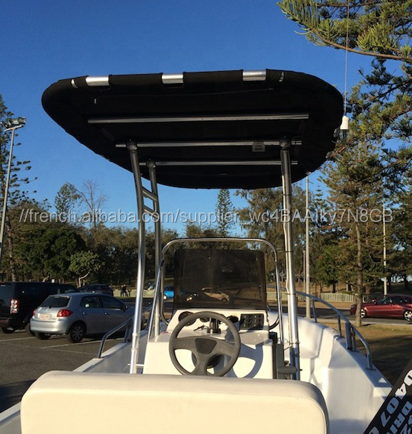 Dauphin Pro Plus Bateau T Top w/Bleu Marine Auvent coupe de petite à moyenne taille bateau