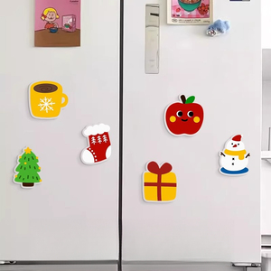 Magnet Fridge Refrigerator Metal Alloy Silver Enamel Magnetic Fridge 3D Cute Anime Vintage Tea Trips Cartoon Magnets for Fridge - Product Image 5