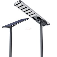 Lampe solaire LED intégrée pour rue, indice de protection IP66, alimentée par batterie 12V CC