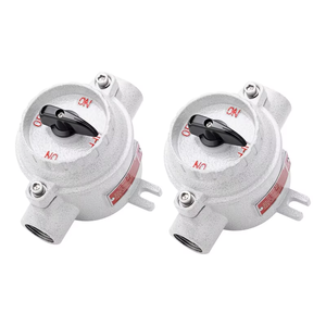 Interrupteur anti-explosion blanc Interrupteur électrique multifonctionnel Interrupteur à bouton anti-explosion - Product Image 1