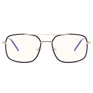 Lunettes de vue carrées grises anti-lumière bleue, monture intégrale, modèle unisexe adulte 9006 XS9006 - Product Image 2