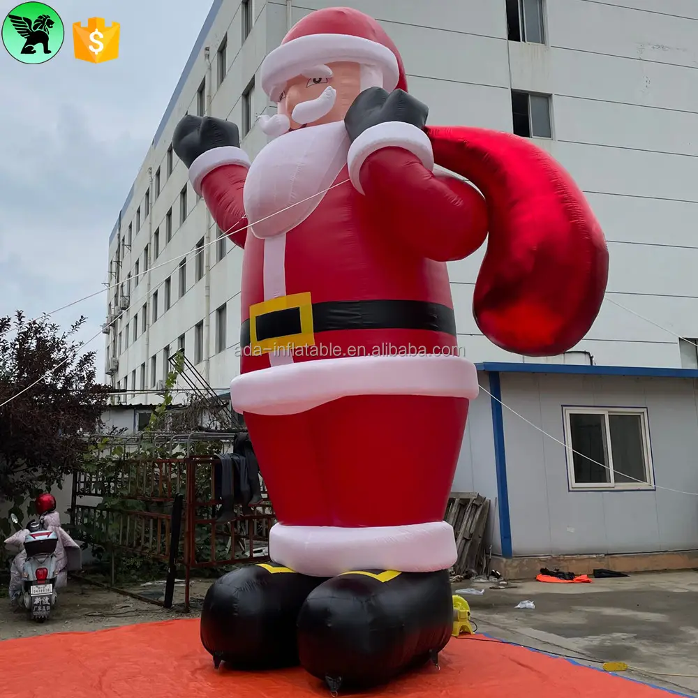 Club Christmas Advertising Inflatable Santa Decoration Customized Holiday Event Inflatable Claus Cartoon For Party A9762
