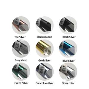 Argento nero 5% unidirezionale visibile ombra pellicola riflettente finestra di <span class=keywords><strong>casa</strong></span> balcone isolamento termico pellicola di vetro <span class=keywords><strong>per</strong></span> edifici commerciali - Product Image 6