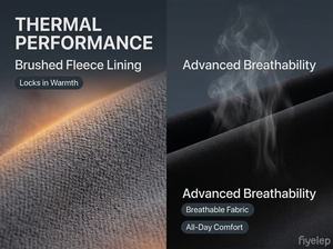 Pantaloni Softshell da Uomo Elasticizzati in 4 Direzioni con Cuciture Nastrate, Sottili, Antivento, Traspiranti, Resistenti, con Tasche, per Primavera/Estate/Autunno - Product Image 3