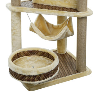 Vendita diretta in fabbrica vendita calda multi-livello in legno per animali domestici gatto che graffia la torre dell'albero appartamento casa sull'albero del gatto - Product Image 3