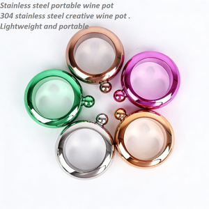 Taza de Vino Moderna y Ecológica de Acero Inoxidable de 3.5oz con Tapa para Regalo de Fiesta - Product Image 2