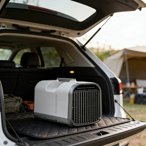 Climatiseur portable à télécommande 12V 24V 110V 220V 5000BTU R-32, classe A, écoénergétique, pour voiture, véhicule, camping-car, camping - Product Image 5