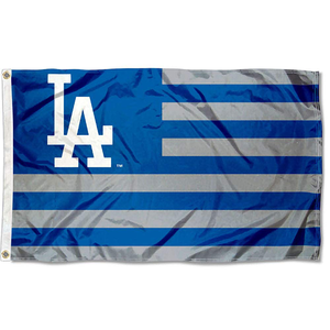 ธงทีม MLB ของจีน ผลิตจากโรงงาน ขายส่ง ธงพิมพ์สองด้าน ขนาด 3x5 ฟุต สำหรับใช้งานกลางแจ้ง ธงทีมลอสแอนเจลิส ดอดเจอร์ส พร้อมห่วงโลหะ 2 จุด - Product Image 2