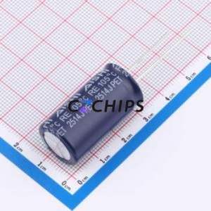 Condensador Electrolítico de Aluminio de Montaje Pasante ERE1HM222L30OT, Componente de Montaje Pasante THT, D16xL30mm 2200uF 20% 50V 7.5mm - Product Image 2