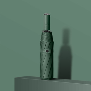 Thực Tế Hot Bán 10K 3 Lần Tự Động UV Đầy Màu Sắc Kinh Doanh Xách Tay Windproof Ô Cho Logo Người Đàn Ông Mưa Mặt Trời Bảo Vệ - Product Image 2