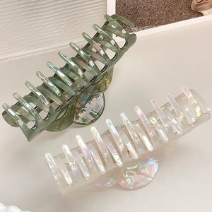 Fermagli per Capelli in PVC Semplici Rettangolari a Doppio Braccio con Molla 12cm per Uso Quotidiano - Product Image 2