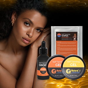 Sérum <span class=keywords><strong>autobronzant</strong></span> pour le corps et le visage avec acide hyaluronique et vitamine E pour un bronzage amélioré sans exposition au soleil - Marque privée - Product Image 2