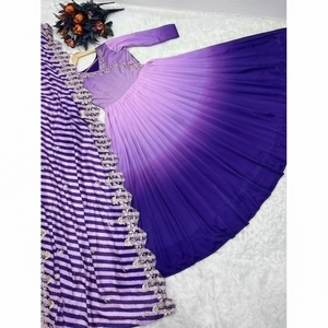 ชุดยาวสไตล์ anarkali ดีไซเนอร์อินเดียแบบพิเศษพร้อมชุดปาร์ตี้และงานแต่งงานแบบ Dupatta สำหรับผู้หญิง - Product Image 1