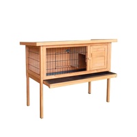 Cages à lapins en bois pour animaux de compagnie OEM Clapier à lapins en bois extérieur étanche à vendre
