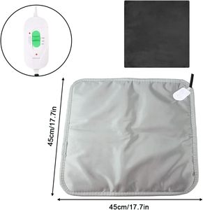 Coussin chauffant électrique pour chien et chat Hileyu, imperméable, durable, anti-morsure, léger, portable, 45x45cm, toutes saisons - Product Image 4