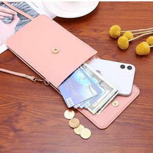 2024 New Women's Crossbody Mini Phone Wallet Touchable Screen Fashionable Thin Printed <strong>Mobile</strong> Phone <strong>Bag</strong> for Students - Product Image 2