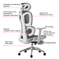 Bureau et chaise de bureau à domicile gris ergonomique et souple Chaise de bureau Base réglable confortable avec roues