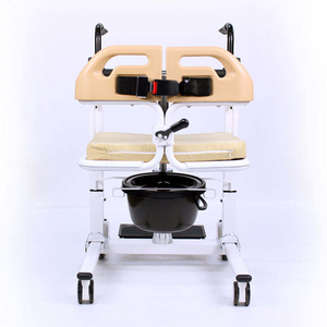 Sedia Elevabile in Acciaio <span class=keywords><strong>per</strong></span> <span class=keywords><strong>Disabili</strong></span>, Sedia di Trasferimento Pazienti Idraulica Impermeabile <span class=keywords><strong>per</strong></span> Uso in Bagno - Product Image 3