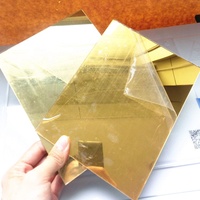 Autocollant miroir acrylique personnalisé feuille acrylique miroir adhésif or invitations de mariage