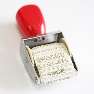 Rouleau en caoutchouc multifonctionnel pour scrapbooking, tampons à rouler pour dates et mots, papeterie personnalisée, tampons de bureau et professionnels - Product Image 3