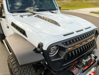 Pièces automobiles 4x4 Accessoires tout-terrain capot moteur en acier pour Jeep Wrangle JL JK capot moteur