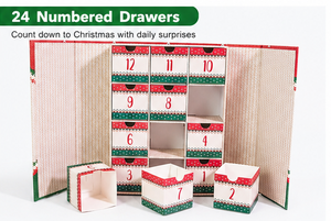 Wholesale Red Double Door <b>Christmas</b> Drawer <b>Box</b> Rigid Cardboard Empty Mystery Blind <b>Box</b> for Holiday Surprise Gift <b>Box</b> - Product Image 5