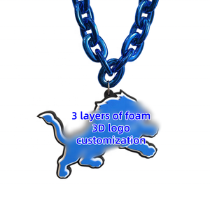Collares de Moda al por Mayor con Logotipos de 32 Equipos Deportivos de EE. UU., Cadenas Grandes para Fanáticos, Collares de Espuma <span class=keywords><strong>EVA</strong></span> 3D, Joyería Hip Hop - Product Image 5
