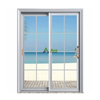 Ace portes coulissantes en verre, serrure de porte coulissante cadre en aluminium, porte coulissante en verre, armoire avec miroir