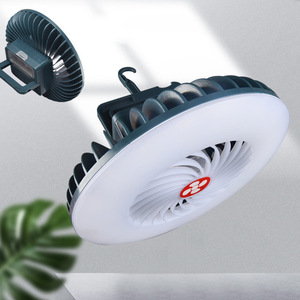Outdoor Camping Fan Light USB Rechargeable With Flashlight Foldable Portable <b>3.7V</b> Lithium Ion <b>Battery</b> - Product Image 1