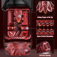 Masturbador Automático para Hombres, Máquina de Succión Oral y Vaginal, Vibrador de Pene, Juguete Sexual para Hombres, Copa de Masturbación, Vagina de Bolsillo