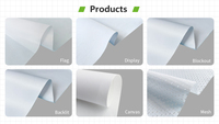 Rouleau de tissu polyester tricoté pour sublimation, idéal pour la publicité, l'impression par sublimation, les enveloppes textiles et les drapeaux/bannières.