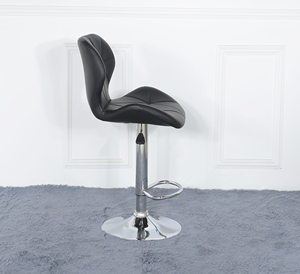 Taburetes de <span class=keywords><strong>Bar</strong></span> de cuero PU nuevos ajustables giratorios, muebles comerciales para exteriores sin brazos de altura de mostrador para comedor, Hotel para sala de estar - Product Image 4
