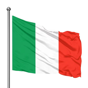 Bandera Italiana Swil de 3x5 pies, de tela con montaje de paneles impresos, para publicidad exterior, portátil, plegable y colgante, con manivela. - Product Image 1