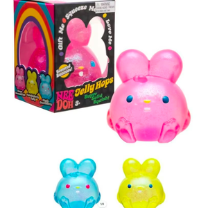 Jouet Squishy Lapin Parfumé Schylling Nee Doh Jelly Hops, Anti-Stress Sensoriel pour Adolescents et Adultes - Product Image 1
