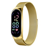 Montre-bracelet LED tendance pour femme, vente chaude 2025, montre de sport étanche, bracelet numérique tactile