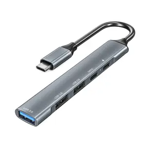 USB C 허브 4 포트 3.1 유형 C USB 3.0 변환기 허브 케이블 어댑터 Mac-book Pro iMac PC 노트북 노트북 Type-C 허브