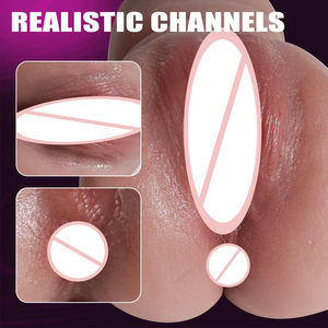 Masturbateur portable réaliste pour homme, texture de parties intimes féminines, 1,85 lb, marron, doux, poche vaginale, jouet sexuel pour homme - Product Image 6