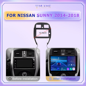 กรอบเครื่องเล่นดีวีดีในรถยนต์สำหรับนิสสัน ซันนี่/อัลเมร่า ขนาด 9 นิ้ว 10 นิ้ว ผลิตโดยโรงงาน OEM ODM อุปกรณ์อิเล็กทรอนิกส์ในรถยนต์ สำหรับพวงมาลัยซ้ายและขวา ผลิตจากพลาสติก ABS ทนทาน - Product Image 3