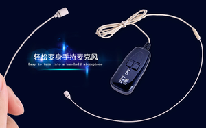 Micrófono Inalámbrico <span class=keywords><strong>Invisible</strong></span> Mini 2.4G G18B para Actuaciones en Escenario, Micrófono de Diadema - Product Image 6