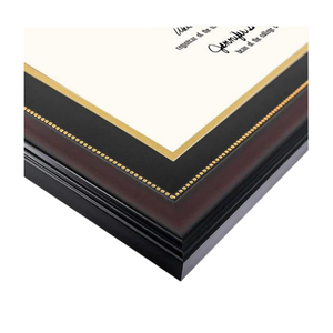 กรอบใบรับรองเรียนจบสีขาวดำเบอร์กันดีขนาด8.5x11กรอบประกาศนียบัตร A4 - Product Image 2