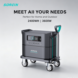 สถานีพลังงานแสงอาทิตย์ Sorein 3600W เครื่องกำเนิดไฟฟ้าพลังงานแสงอาทิตย์ 3000W 110V 220V 3KW สถานีพลังงานแบบพกพาสำหรับใช้ในบ้านและนอกบ้าน - Product Image 6