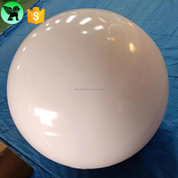 1m Sphère de ballon blanc pur Boule à miroir gonflable personnalisée Globe de décoration gonflable de scène de mariage pour événement A10777